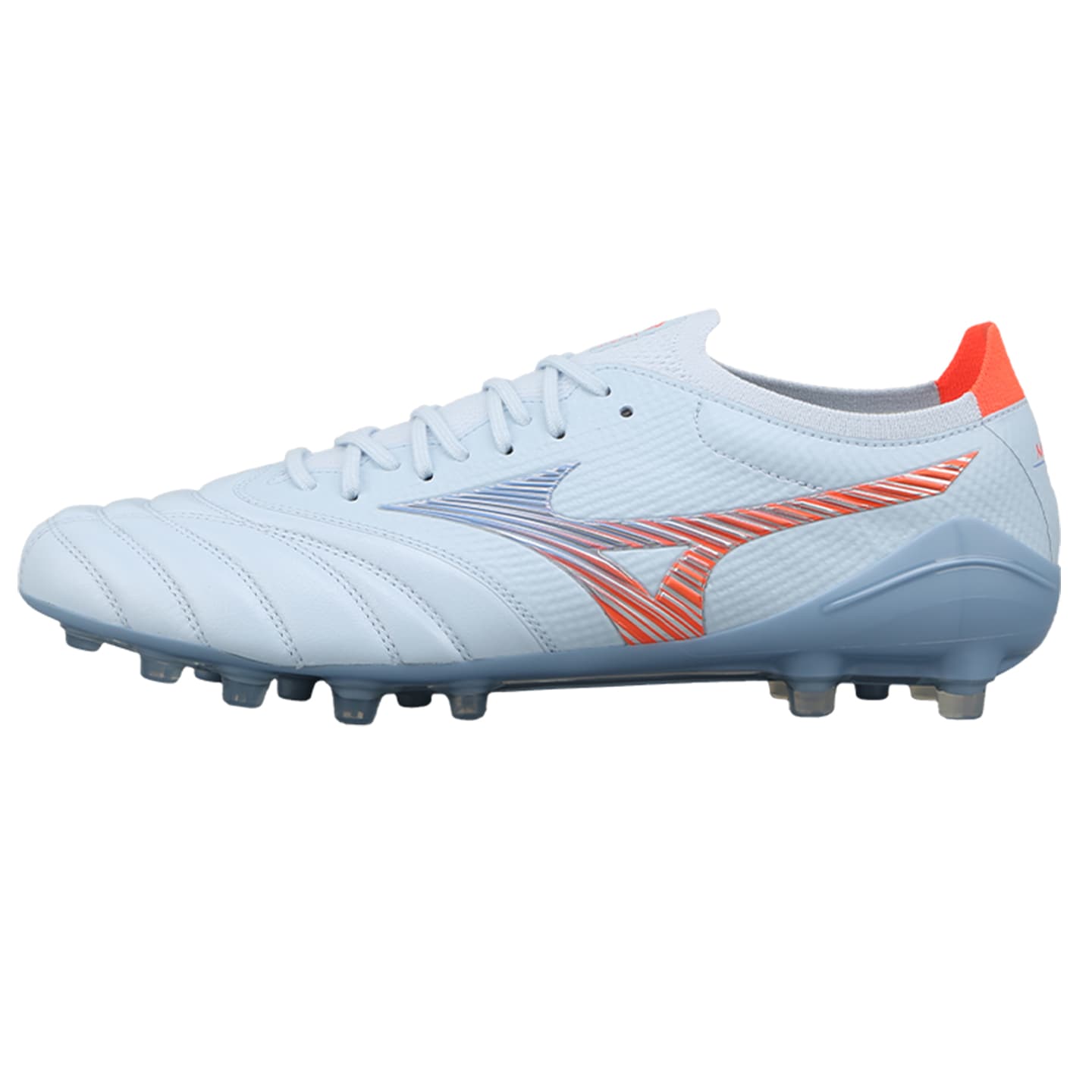 Кроссовки для футбола Mizuno MORELIA NEO V β Футбольные бутсы Низкий Топ Серый Синий Оранжевый Унисекс - изображение 1