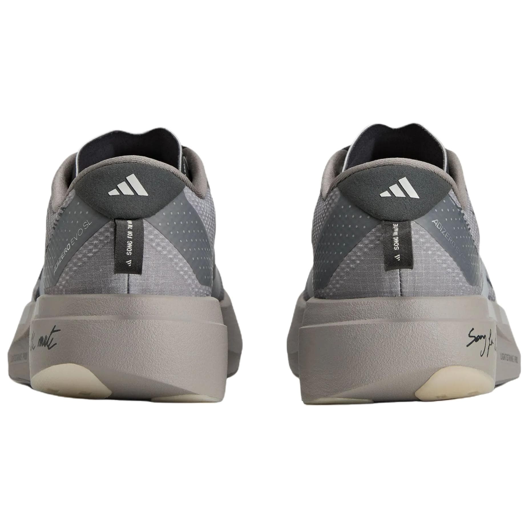 Кроссовки для бега Adidas Adizero Evo SL Беговые кроссовки Низкий Топ Голубино-серый Светло-серый Темно-серый Женские - изображение 5