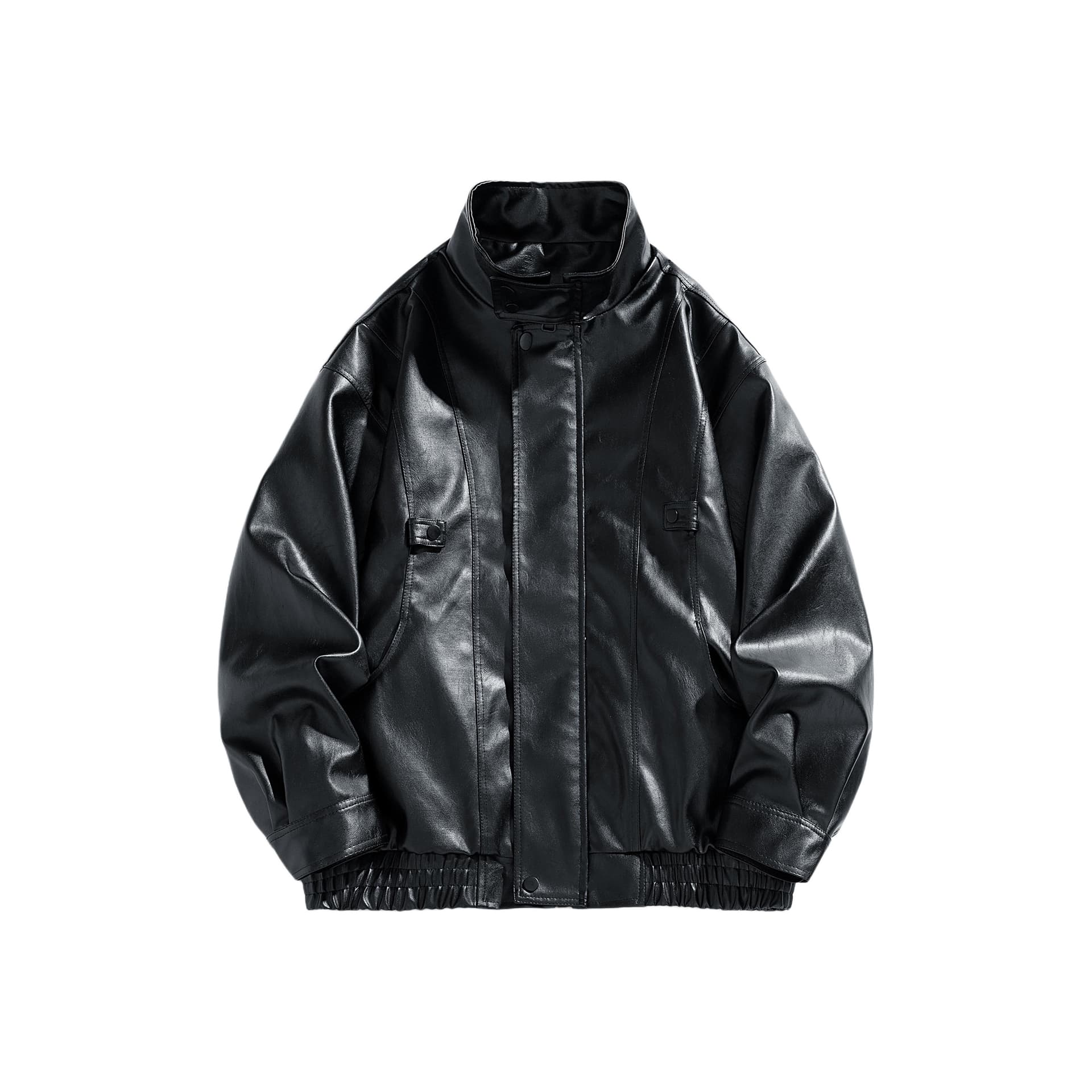 Кожаная куртки RAP PANDA Bomber Jacket Black - изображение 1