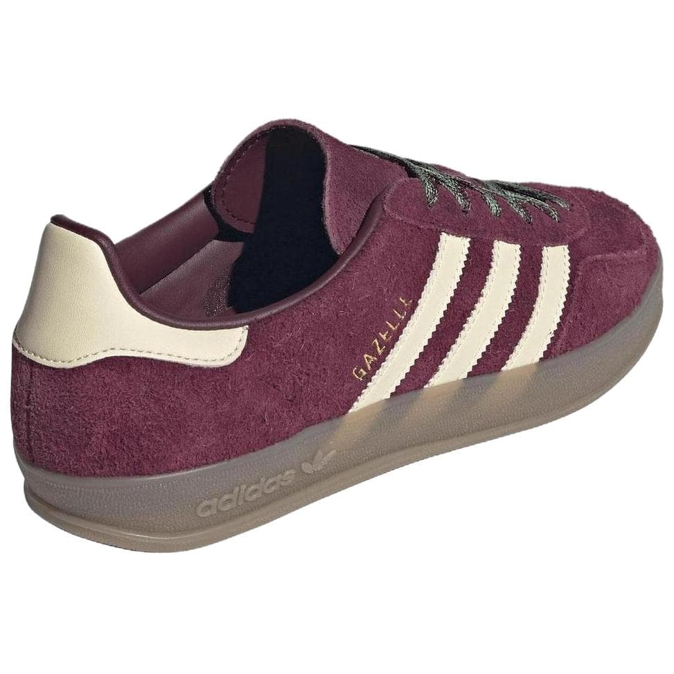 Кроссовки Adidas Originals GAZELLE INDOOR Кеды немецкой армии (GAT) Low Топ Фуксия Экрю Женские - изображение 5