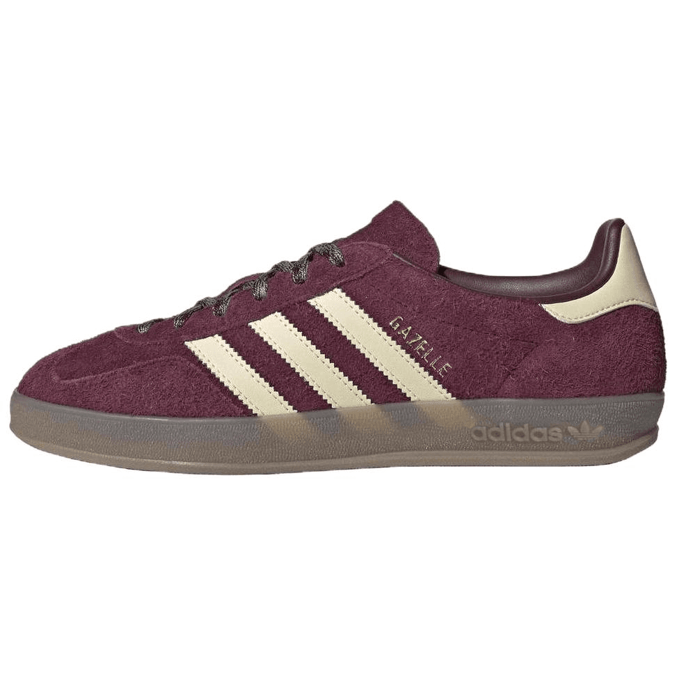 Кроссовки Adidas Originals GAZELLE INDOOR Кеды немецкой армии (GAT) Low Топ Фуксия Экрю Женские - изображение 1