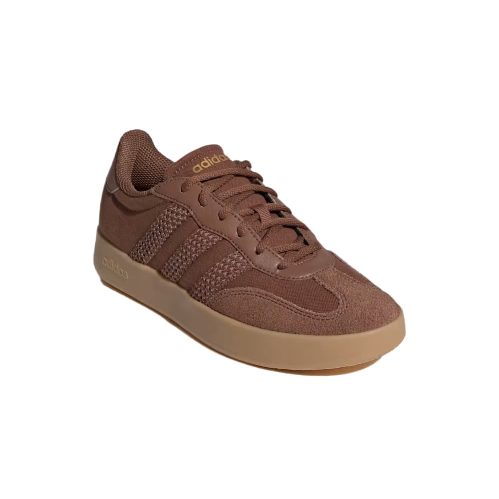 Кроссовки Adidas BARREDA Кеды немецкой армии (GAT) Низкий Топ Винтажный Коричневый Винтажный Коричневый Золото Металлик Женские - изображение 3