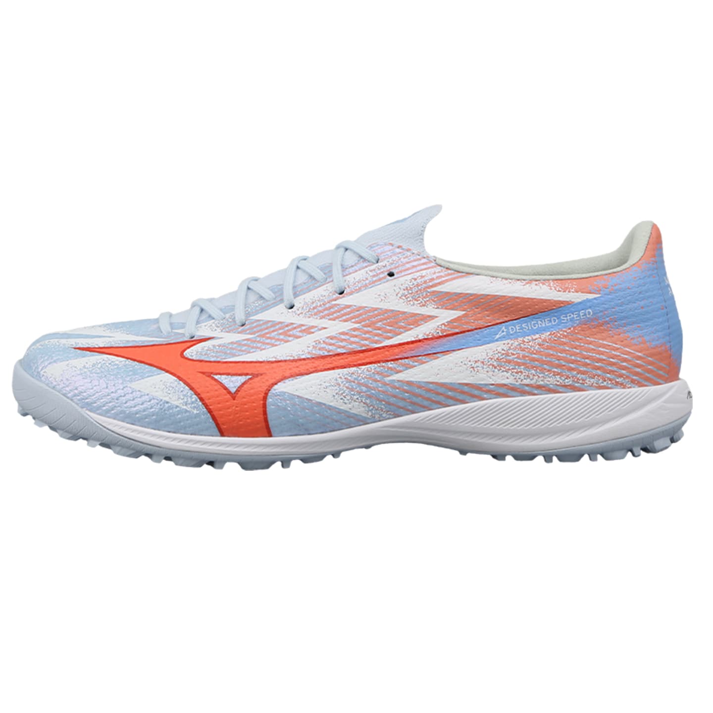 Кроссовки для футбола Mizuno Α III Футбольные бутсы Low Топ Белый Серый Синий оранжевый Унисекс - изображение 1