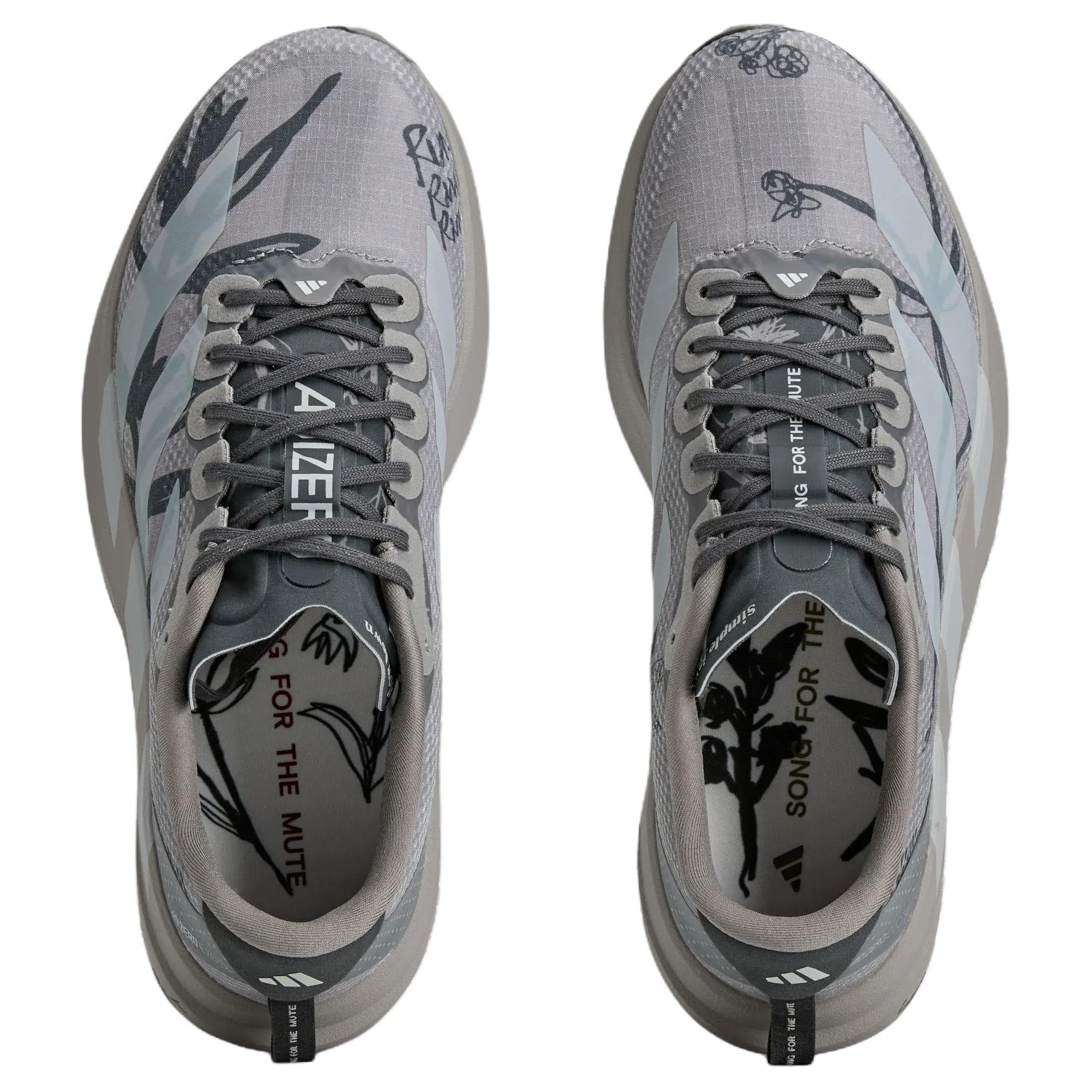 Кроссовки для бега Adidas Adizero Evo SL Беговые кроссовки Низкий Топ Голубино-серый Светло-серый Темно-серый Женские - изображение 4