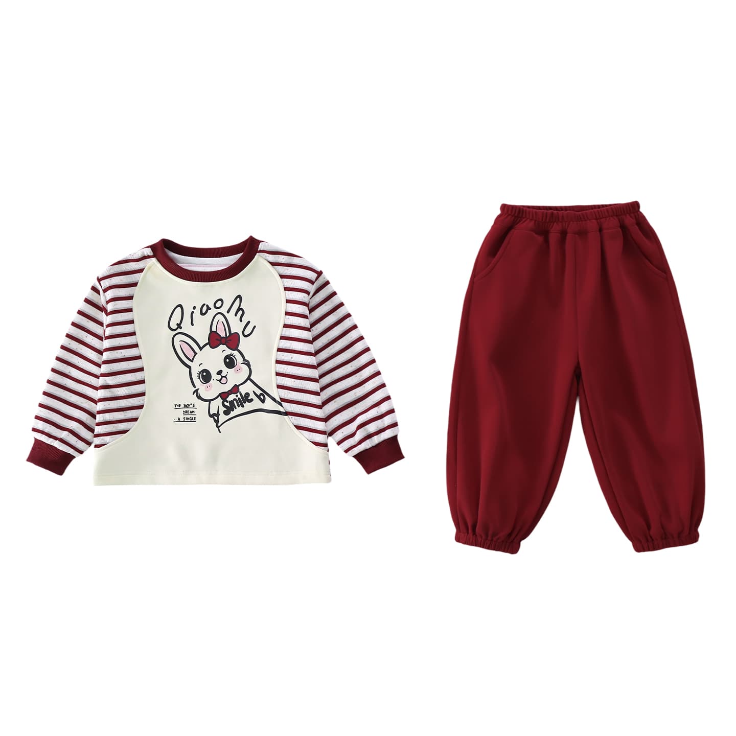 ATONGMU Красный Kids Повседневные спортивные костюмы Наборы - изображение 1