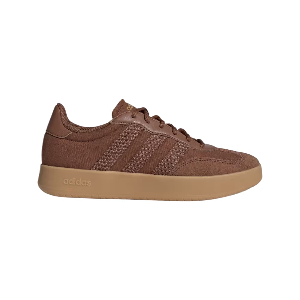 Кроссовки Adidas BARREDA Кеды немецкой армии (GAT) Низкий Топ Винтажный Коричневый Винтажный Коричневый Золото Металлик Женские - изображение 2