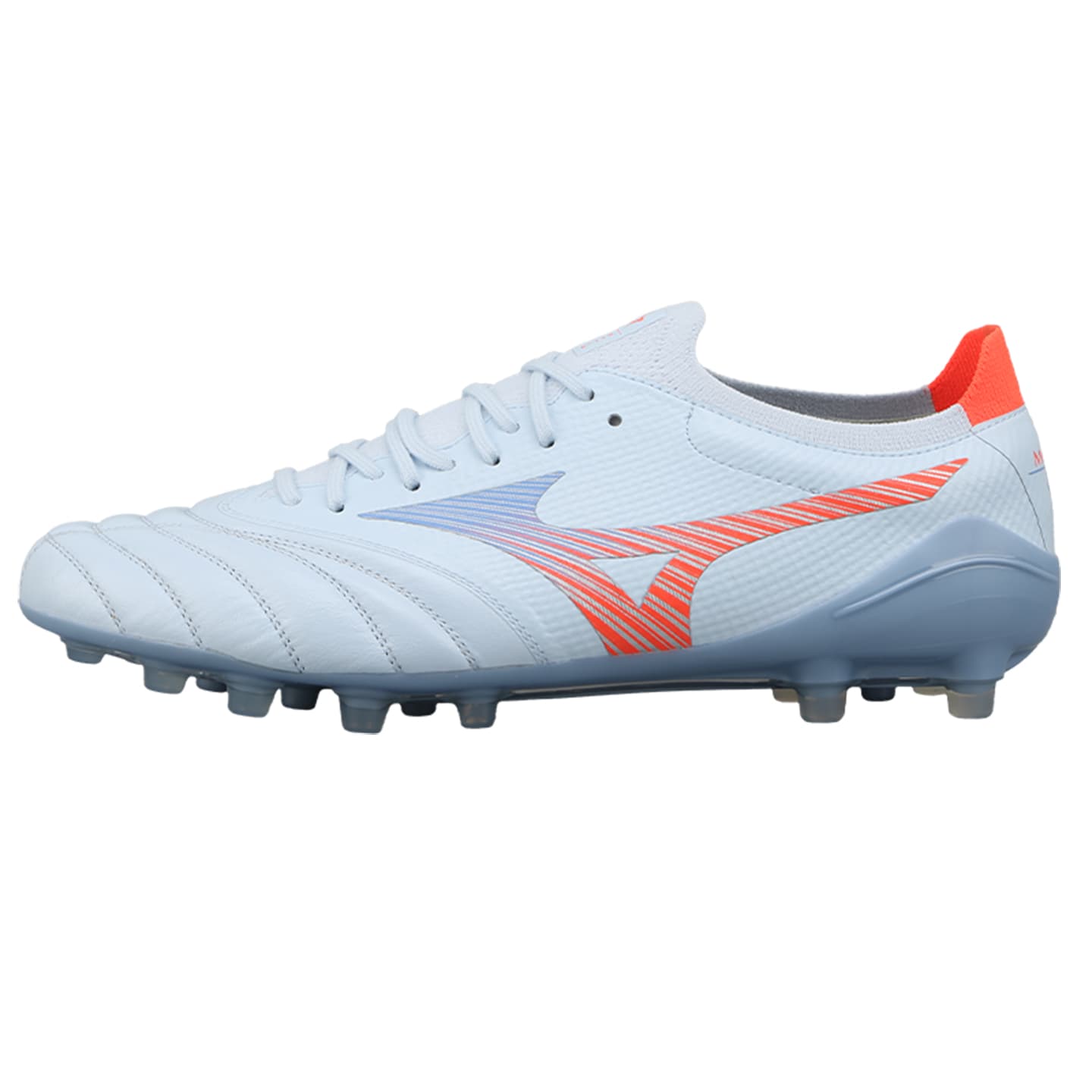Кроссовки для футбола Mizuno MORELIA NEO V β Футбольные бутсы Низкие Серо-голубой Оранжевый Унисекс - изображение 1