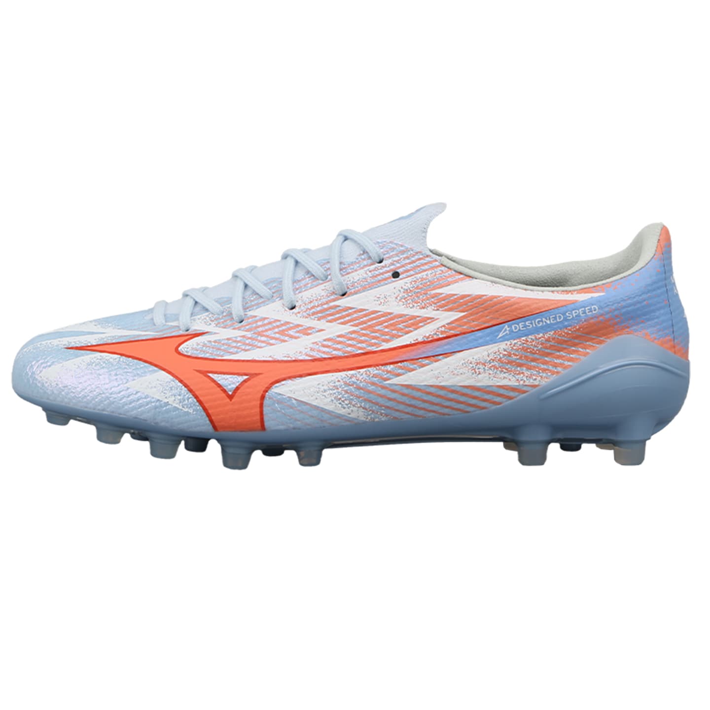 Кроссовки для футбола Mizuno Α III Футбольные бутсы Низкий Топ Серый Синий Оранжевый Белый Унисекс - изображение 1