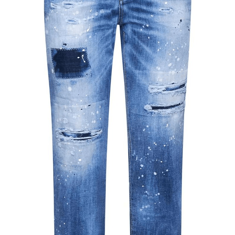 Джинсы DSQUARED 2 Синие Женские Джинсы - изображение 5