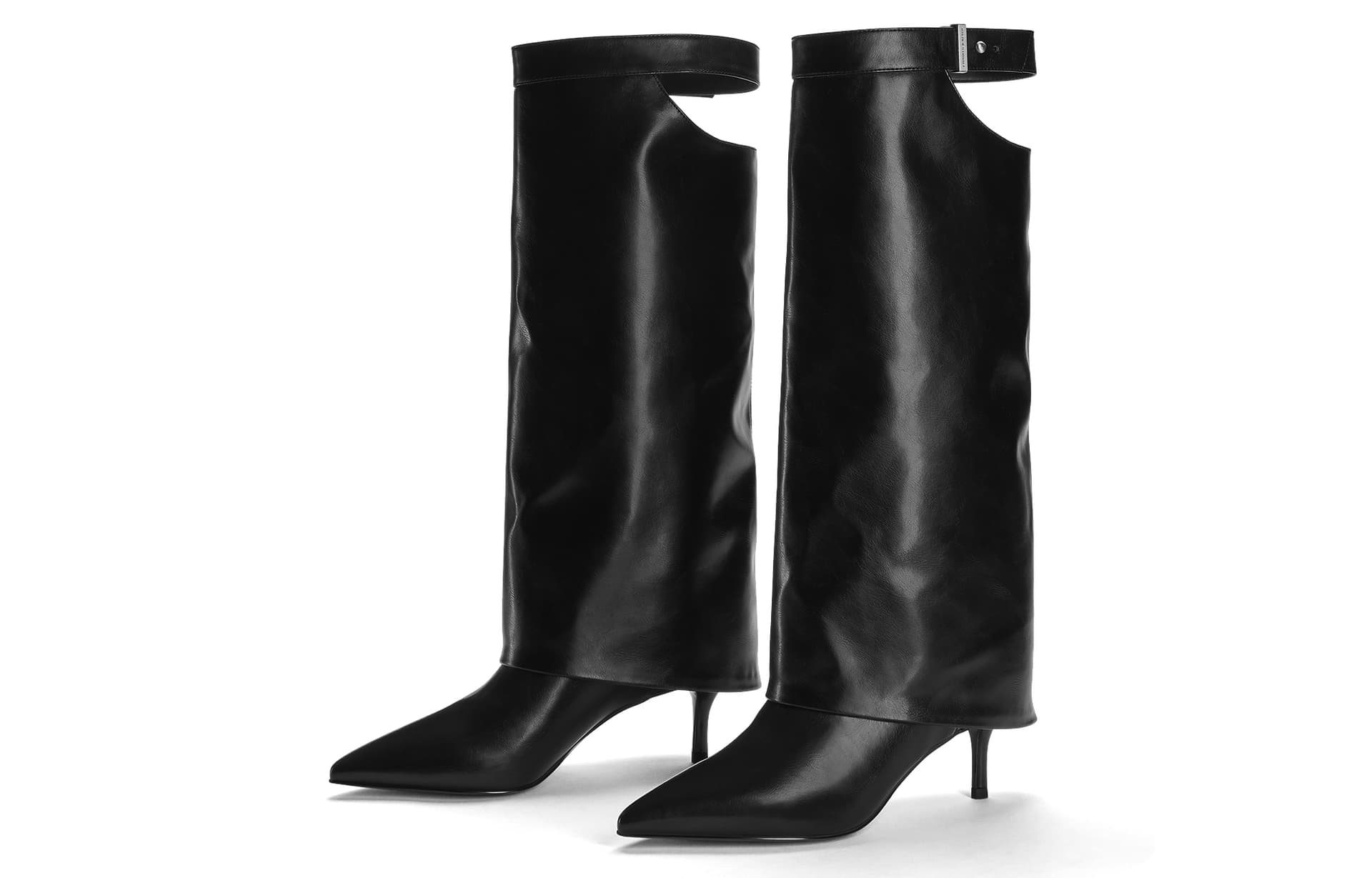Ботинки CHARLES KEITH Колено High Ботинки High Топ Женские - изображение 3