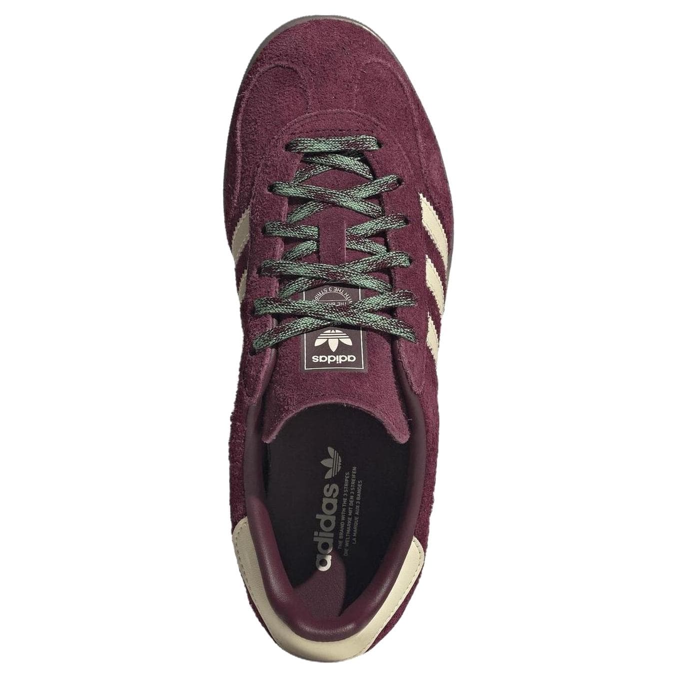 Кроссовки Adidas Originals GAZELLE INDOOR Кеды немецкой армии (GAT) Low Топ Фуксия Экрю Женские - изображение 4