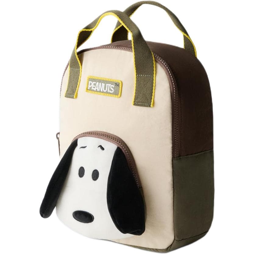 zara X Snoopy Коллаборация Нейлон Рюкзаки Детский Хаки зеленый - изображение 2