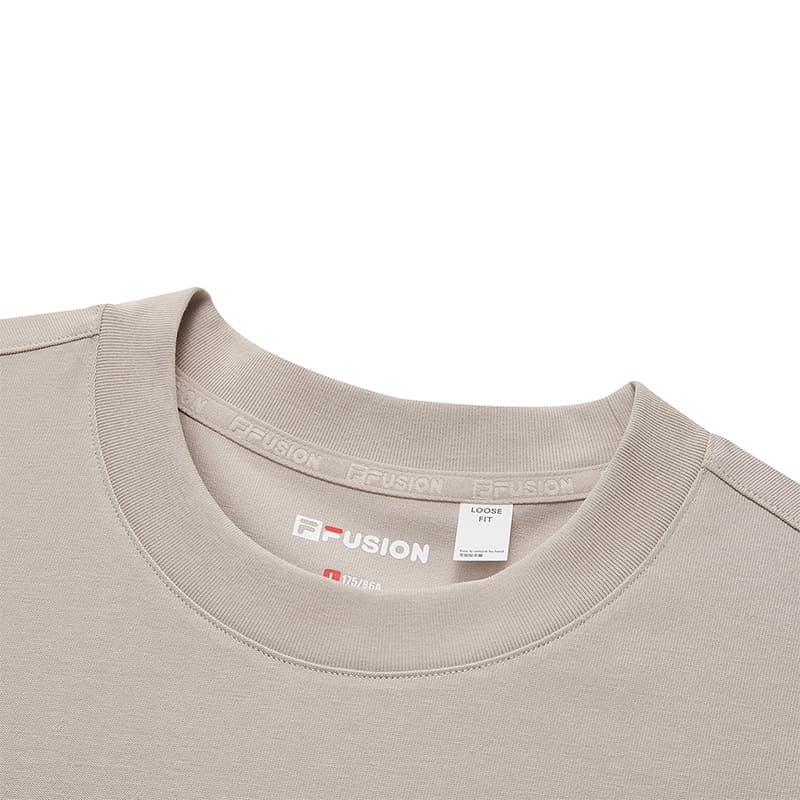 Футболка FILA FUSION Рабочая одежда Серый Коричневый Хаки Мужская T-рубашка - изображение 3