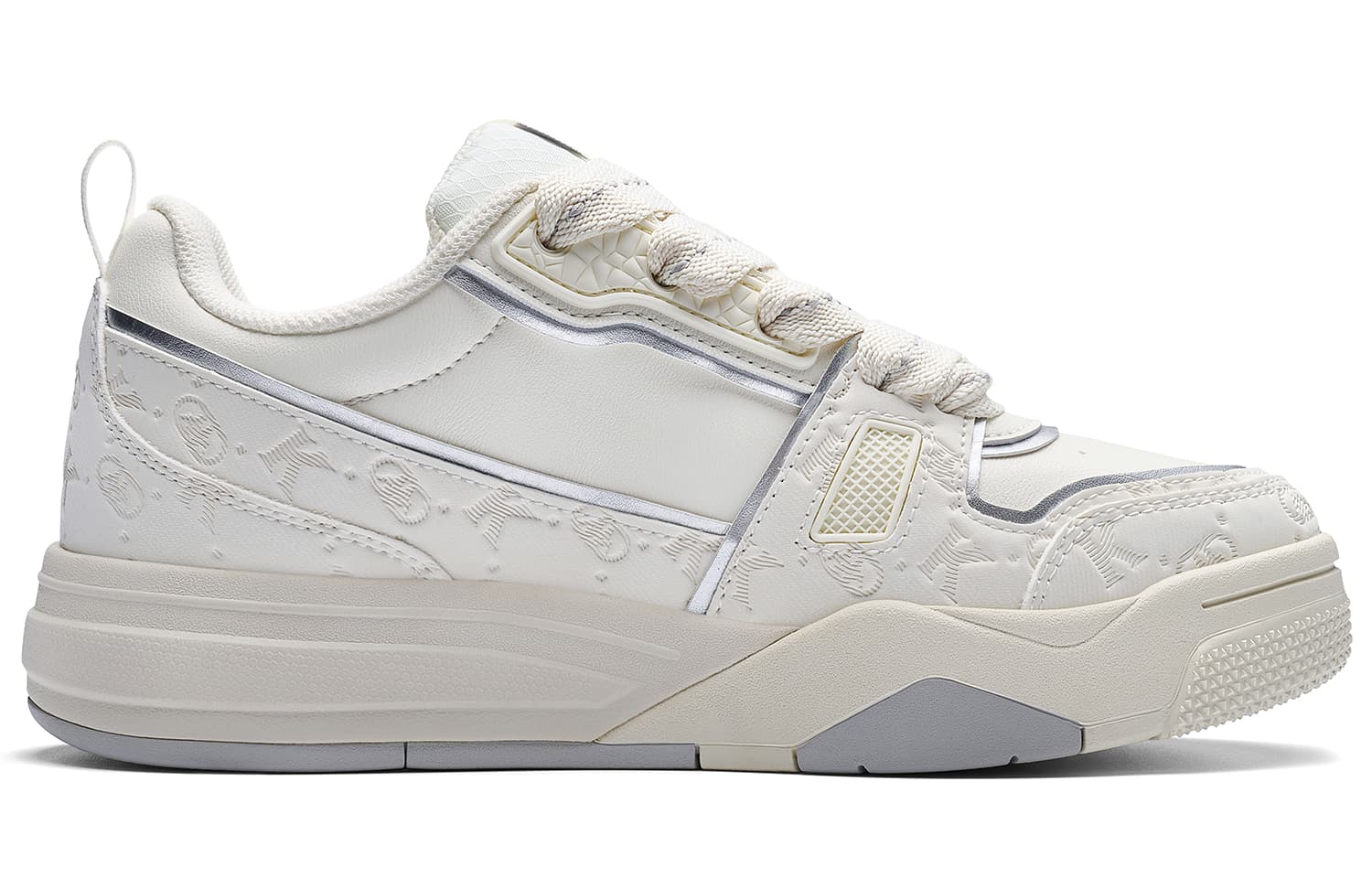 Кроссовки Кеды для скейтбординга Kappa Low Top Зимний Белый Серебряный Унисекс - изображение 2