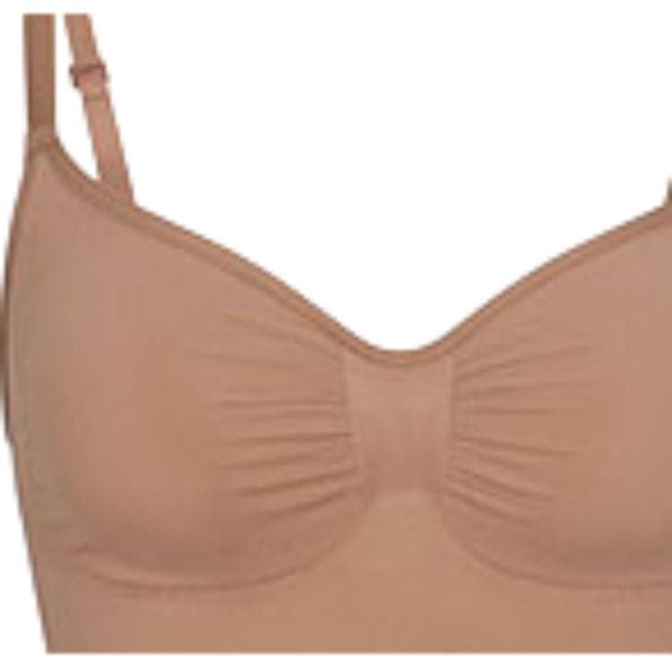 Skims Бесшовный Sculpt MID Бедра Комбинезон BODYSUIT Женский Охра Сьенна - изображение 2