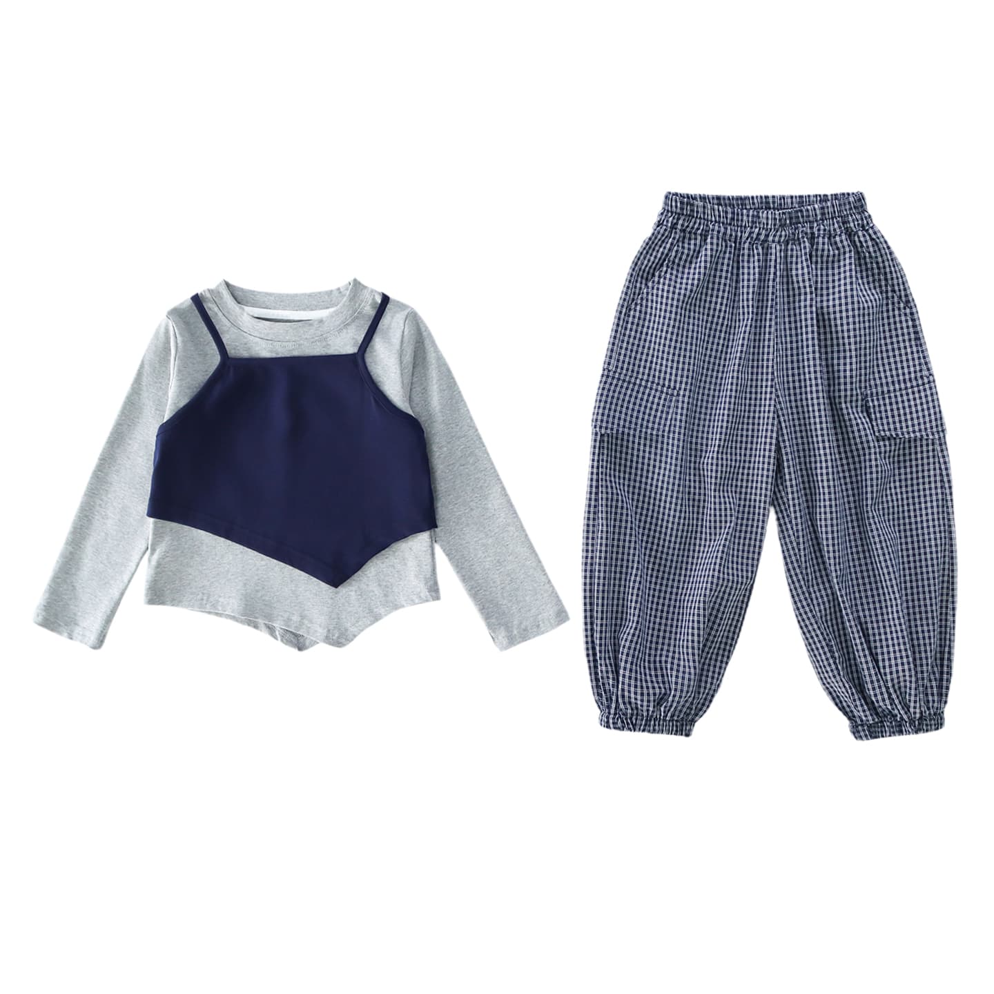 ATONGMU Серый Kids Повседневные спортивные костюмы Наборы - изображение 1
