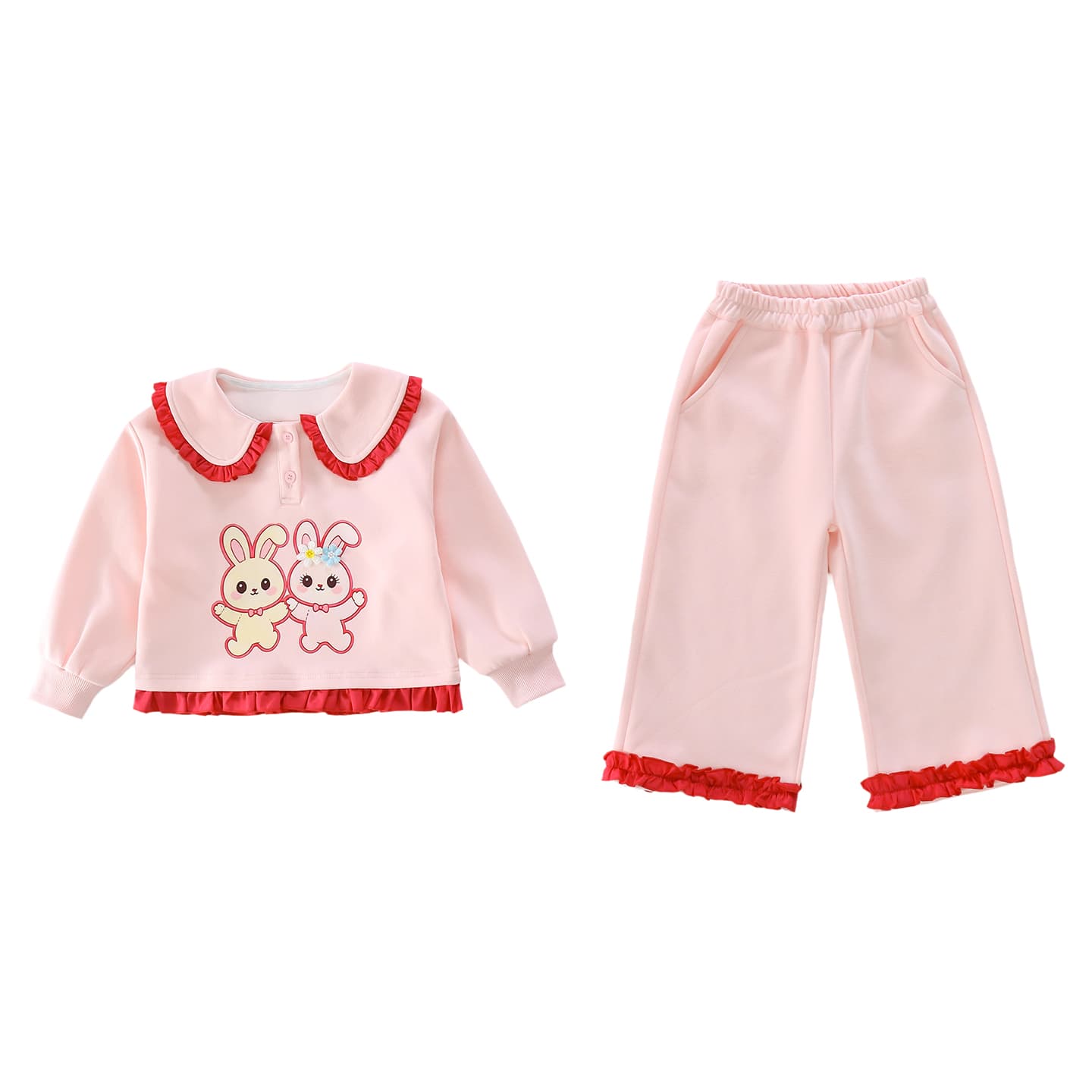 ATONGMU Розовый Kids Повседневные спортивные костюмы Наборы - изображение 1