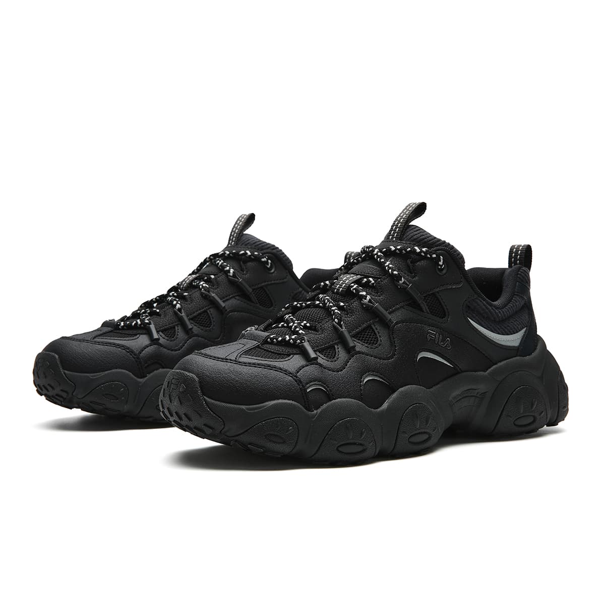 Кроссовки FILA FLUID 7 Низкие кеды массивные кроссовки Мужской Gallant Черный Черный песок Серый - изображение 3