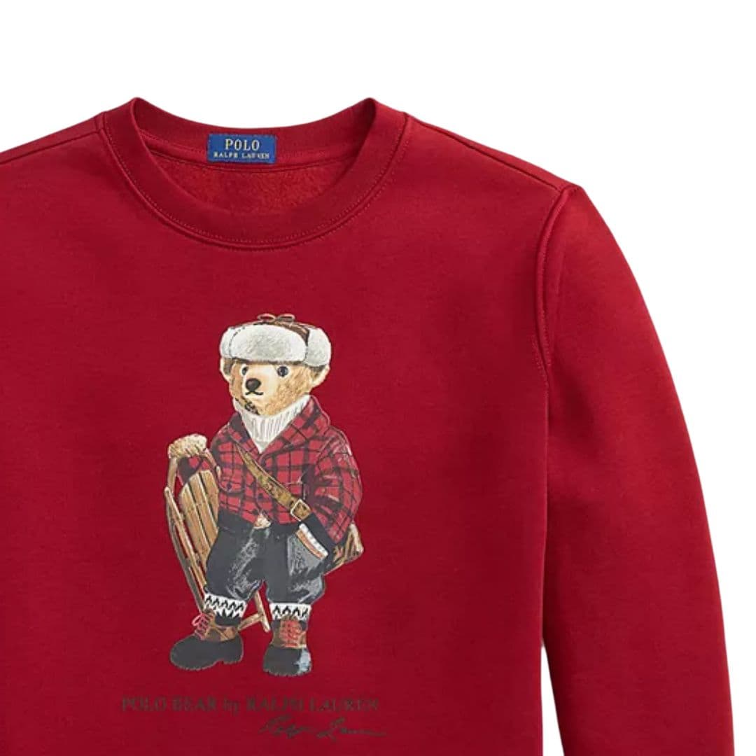 Polo Ralph Lauren Polo Bear Красный Детские Толстовки - изображение 3