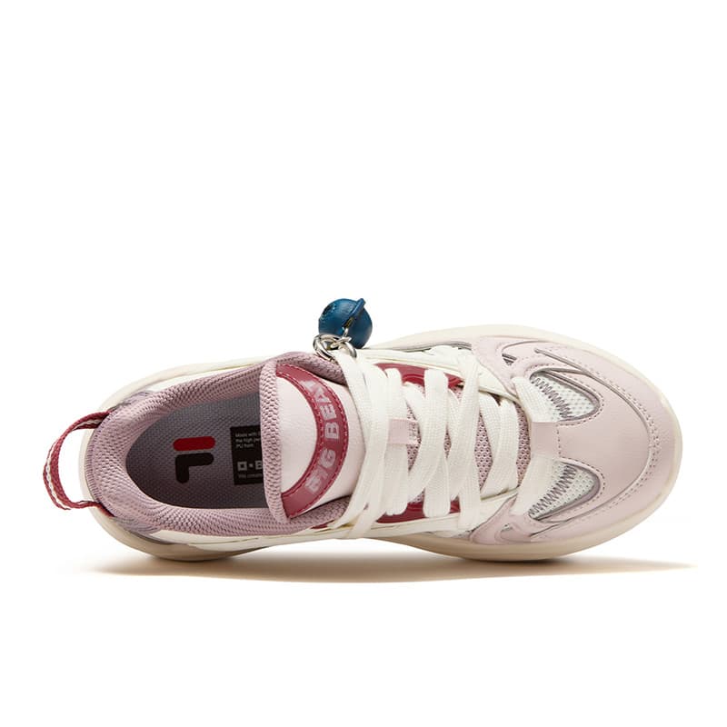 Кроссовки FILA FUSION TARANTO Melody Shoes Кеды для скейтбординга Низкий Топ Снег Тихий Розовый Женские - изображение 4