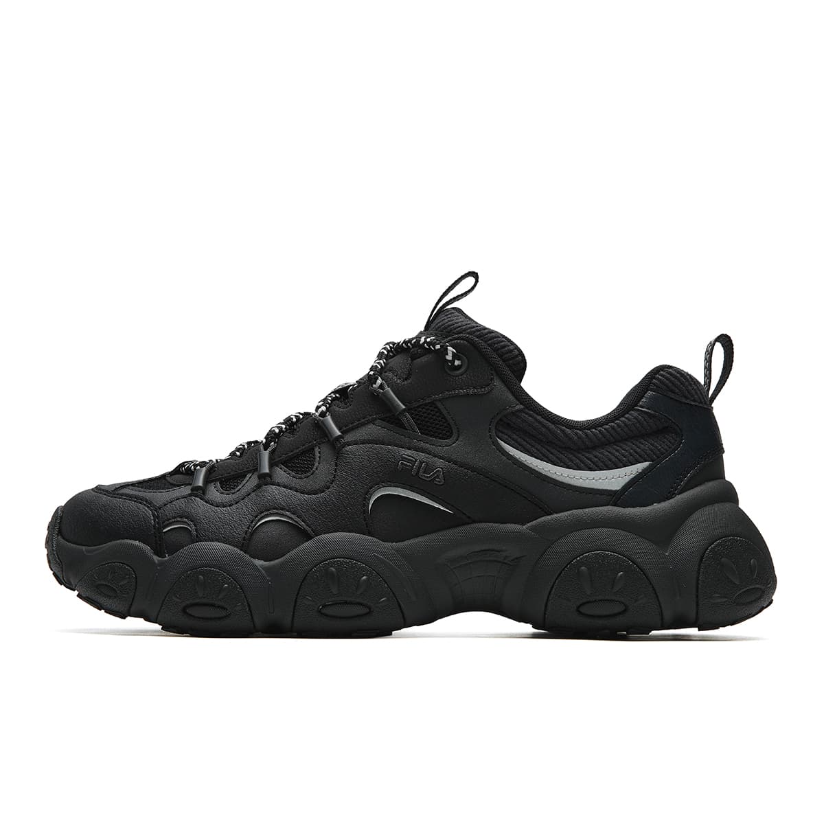 Кроссовки FILA FLUID 7 Низкие кеды массивные кроссовки Мужской Gallant Черный Черный песок Серый - изображение 1
