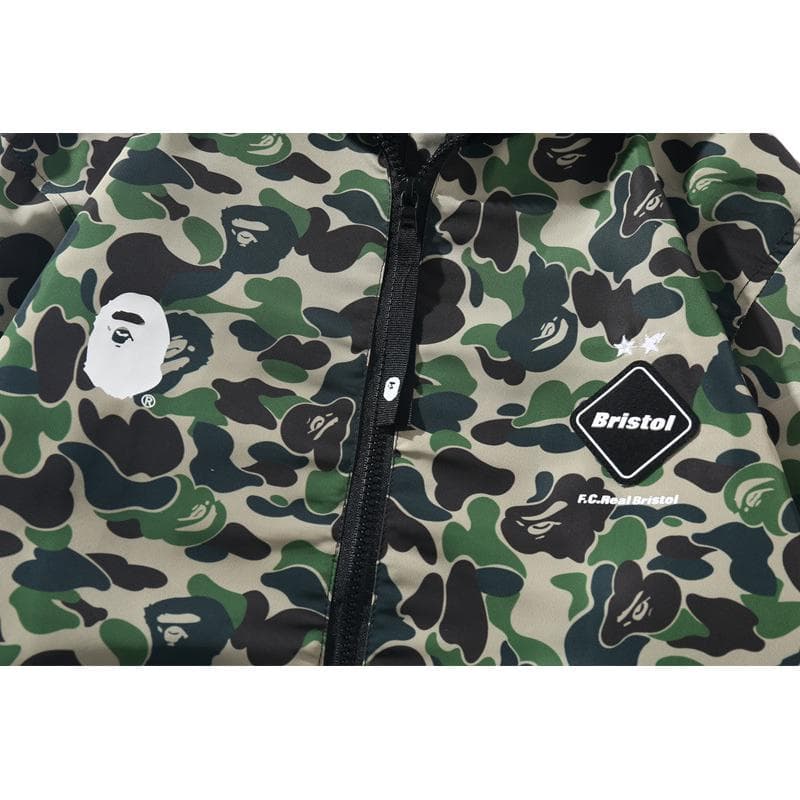 Куртка A BATHING APE Bape X FCRB ABC Separate Practice Jacket Green Camo - изображение 5