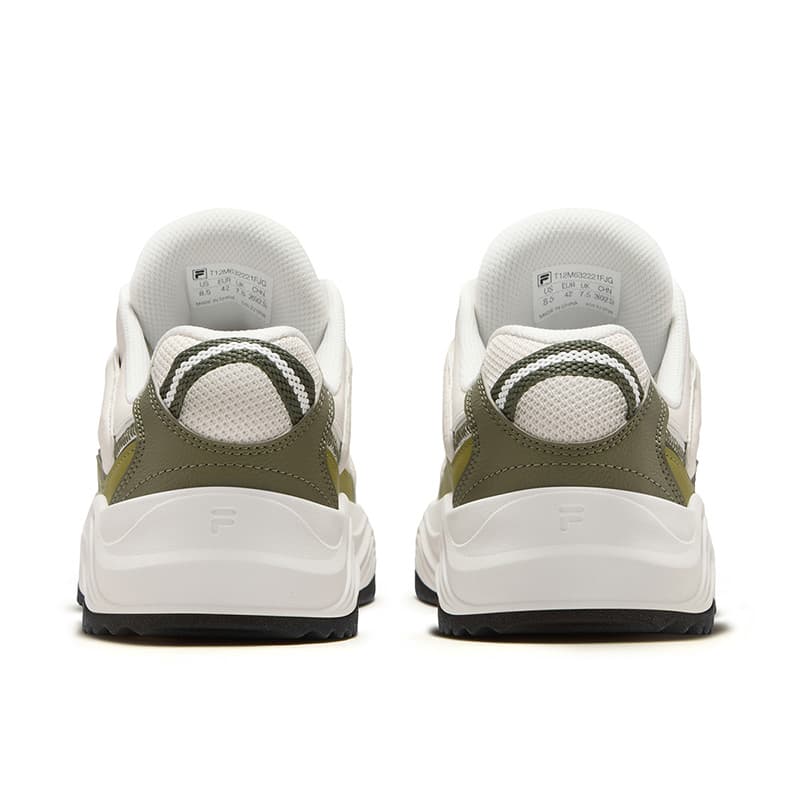 Кроссовки FILA FUSION TARANTO Melody Shoes Кеды для скейтбординга Низкий Топ Сетчатая ткань Белый Зеленый Мох Мужской - изображение 5