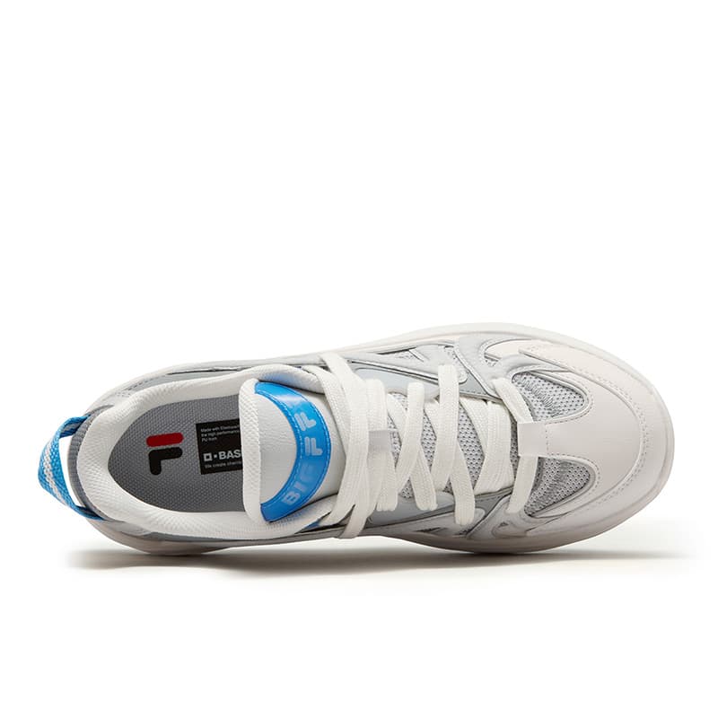 Кроссовки FILA FUSION TARANTO Melody Shoes Кеды для скейтбординга Низкий Топ Лунный Камень Серый Прозрачный Белый Мужской - изображение 4