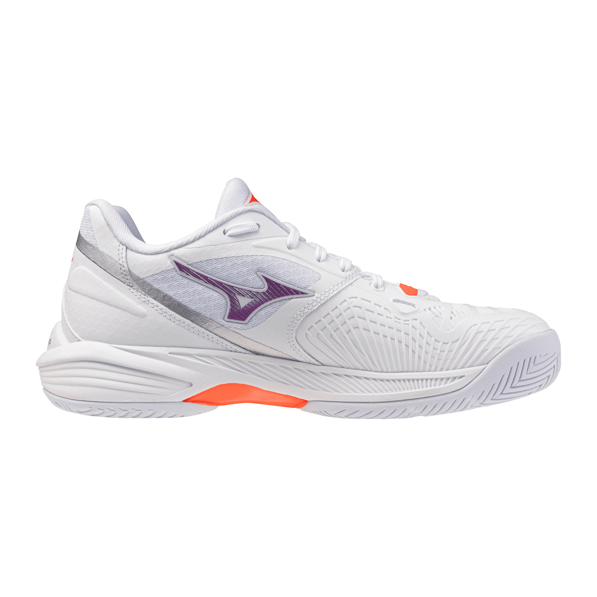 Кроссовки для тенниса Кроссовки для тенниса Mizuno NEO ACE низкий топ белый фиолетовый 61GA266102 женские - изображение 2