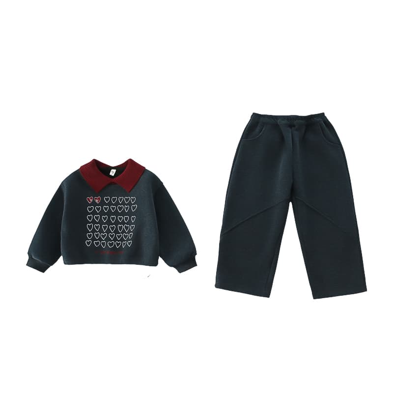 BOBBY ABLEY Черно-серый Kids Повседневные спортивные костюмы Наборы - изображение 1