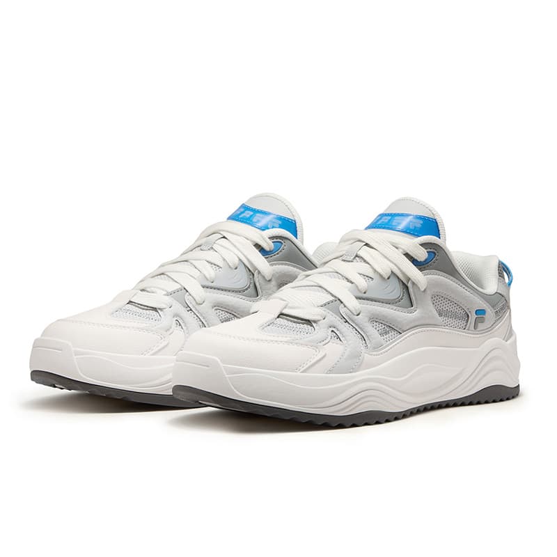 Кроссовки FILA FUSION TARANTO Melody Shoes Кеды для скейтбординга Низкий Топ Лунный Камень Серый Прозрачный Белый Мужской - изображение 3