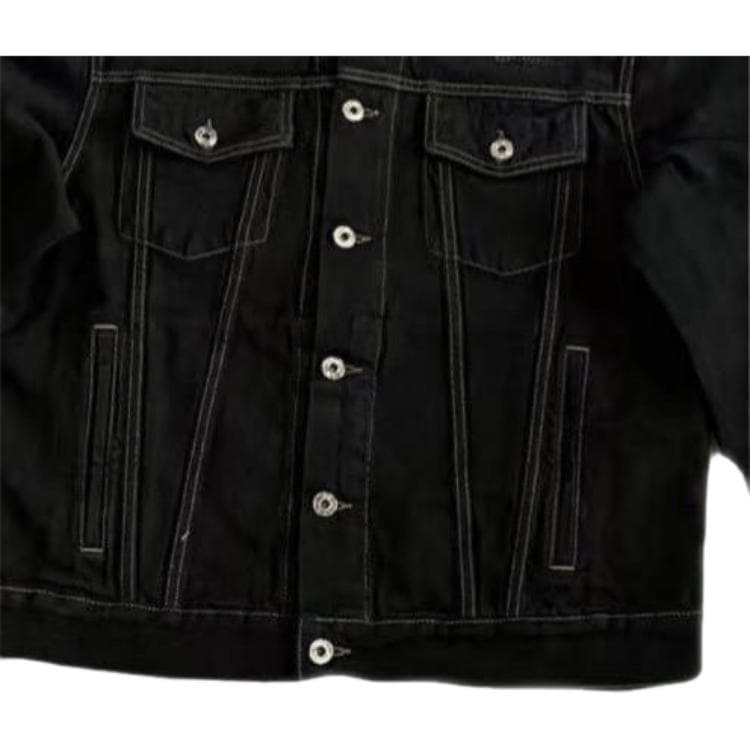 Джинсовая куртка OFF-WHITE Denim Jacket Black - изображение 6