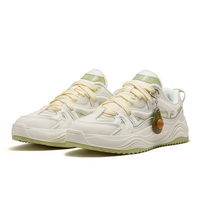 Кроссовки FILA FUSION TARANTO Melody Shoes Кеды для скейтбординга Низкий Топ Тофу Белый Снег Женские - изображение 3