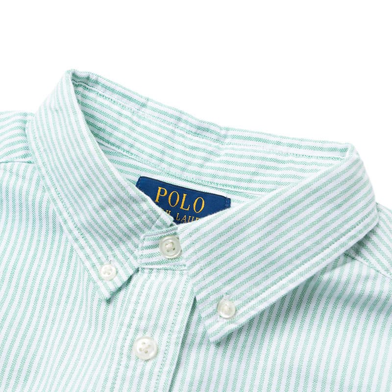 Polo Ralph Lauren Повседневная рубашка Jade зеленая детская - изображение 5