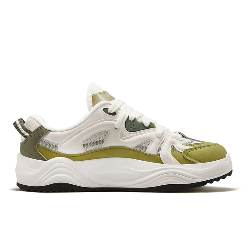 Кроссовки FILA FUSION TARANTO Melody Shoes Кеды для скейтбординга Низкий Топ Сетчатая ткань Белый Зеленый Мох Мужской - изображение 2