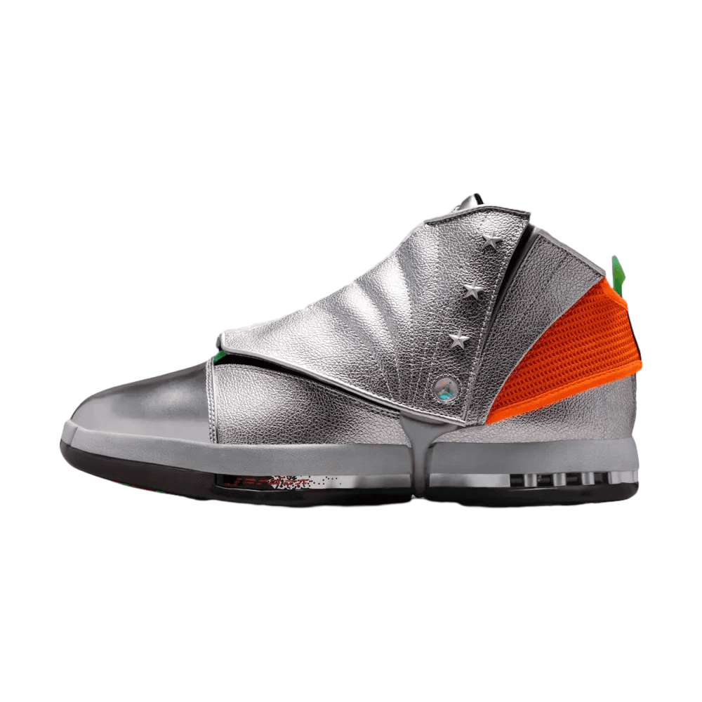 Ретро баскетбольные кроссовки Jordan X Free The Youth Air Jordan 16 High Топ Ретро-баскетбольные кроссовки Унисекс Металлическое серебро - изображение 1