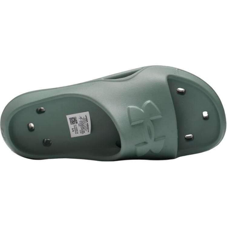 Сандалии Under Armour Locker 5 Шлепанцы Серо-зеленый Женские - изображение 5