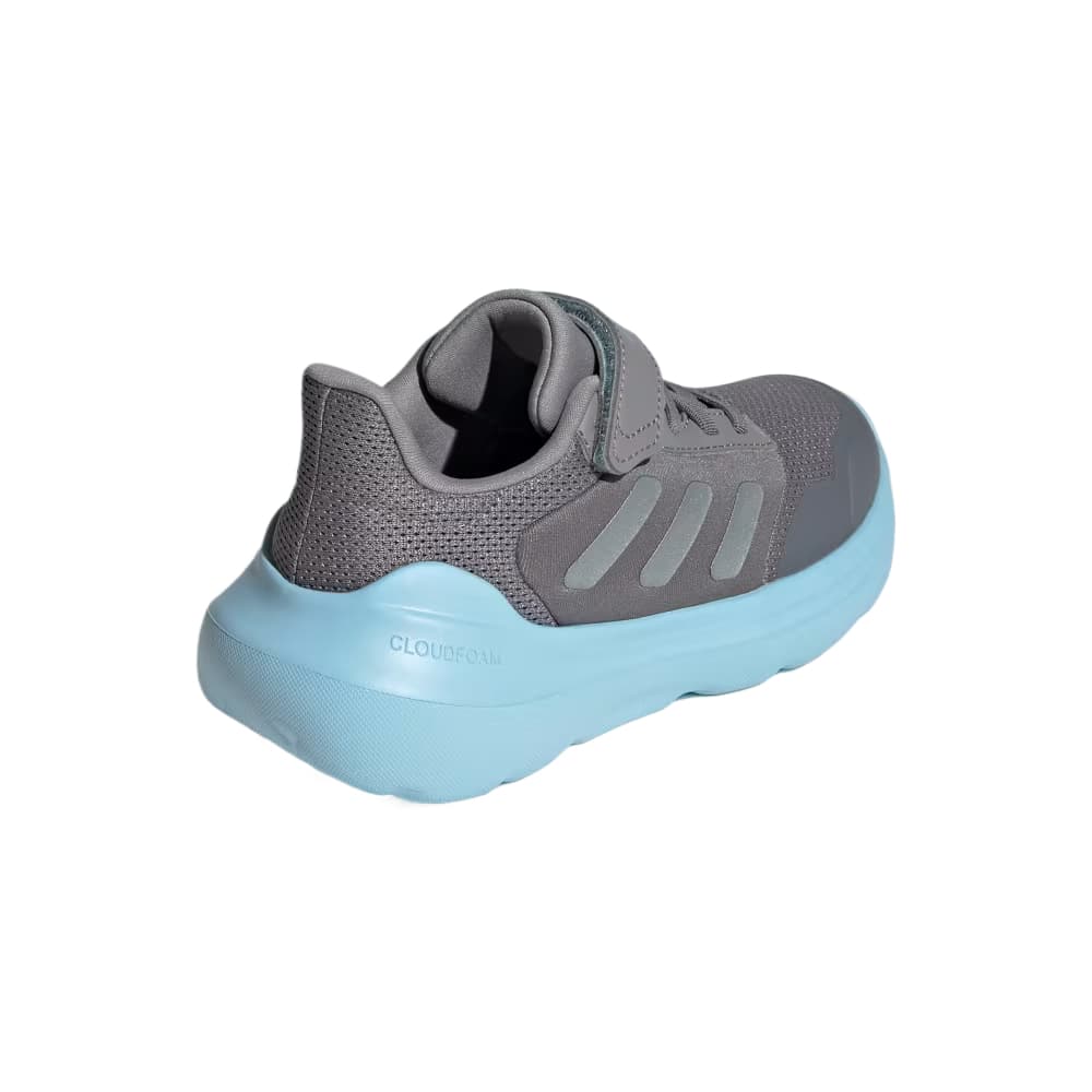 Кроссовки Adidas TENSAUR RUN 2,0 Детские беговые кроссовки Низкий Топ Серый THREE Железный Металлик Ледяной синий Kids - изображение 4