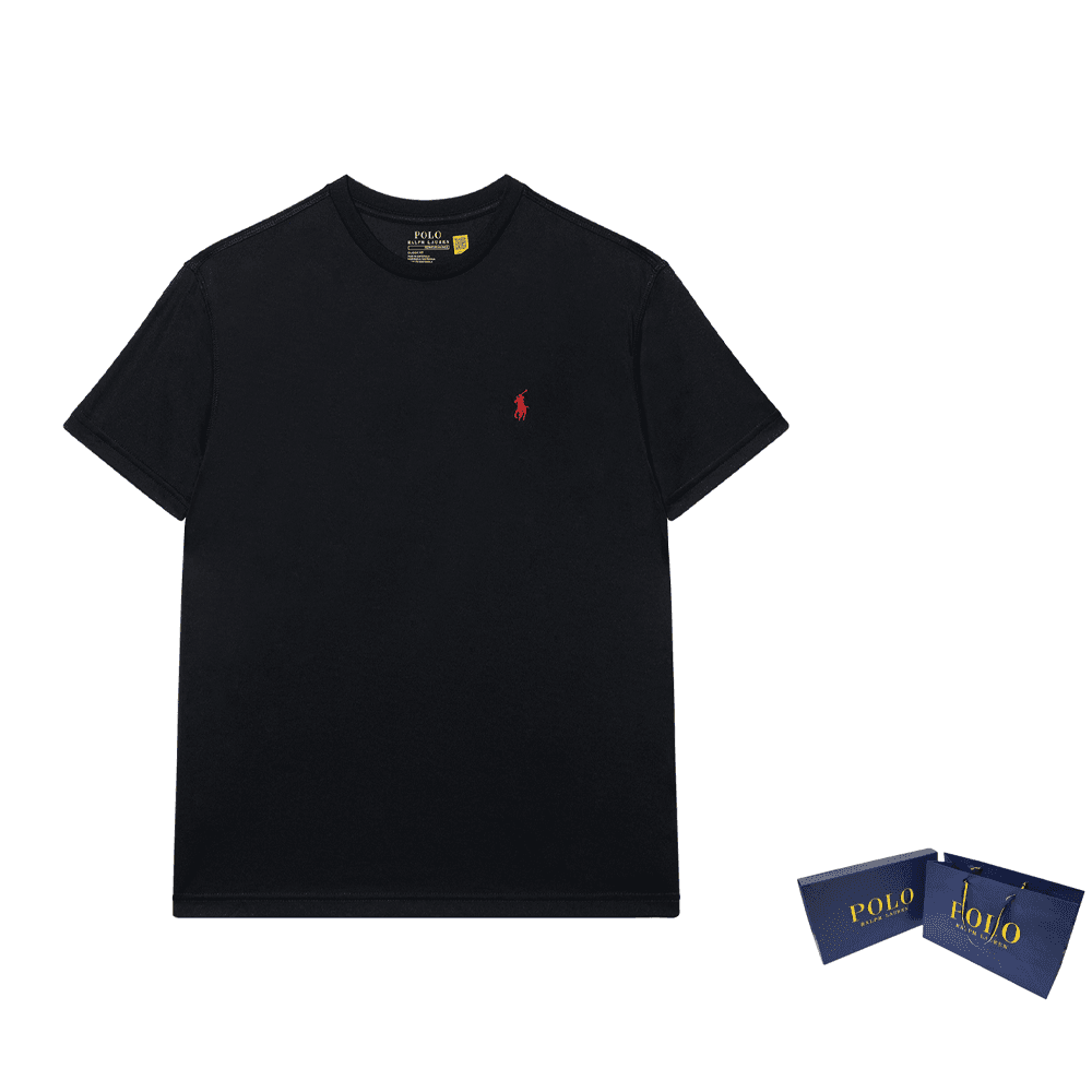 Футболка Polo Ralph Lauren T-рубашка мужская черная - изображение 7