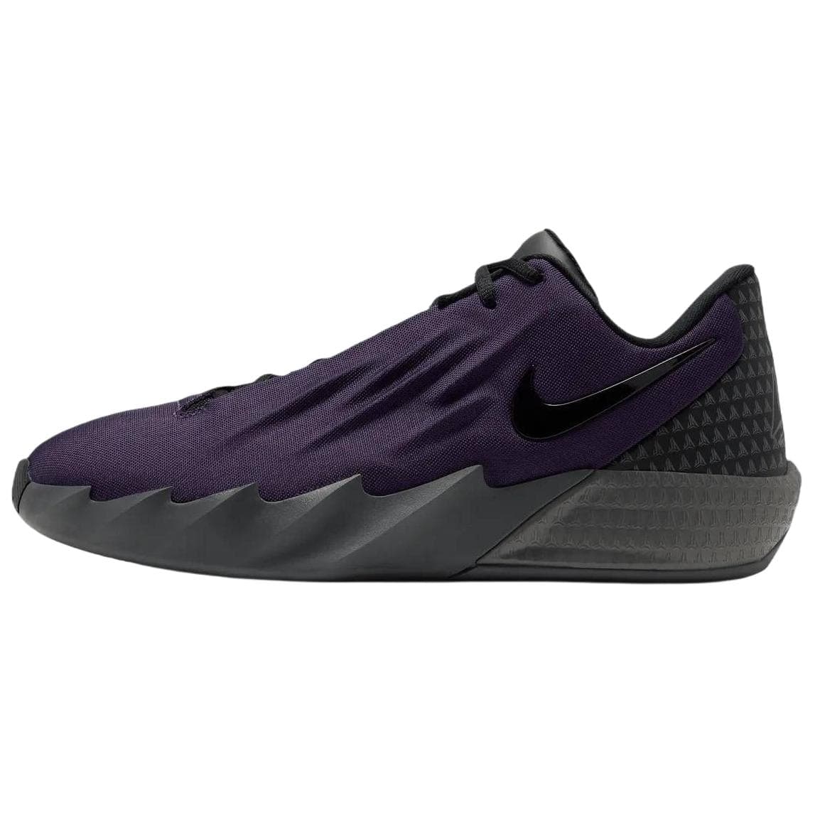 Кроссовки для баскетбола NIKE Twelve Time Баскетбольные кроссовки Лоу-топы Фиолетово-черный Мужской - изображение 1