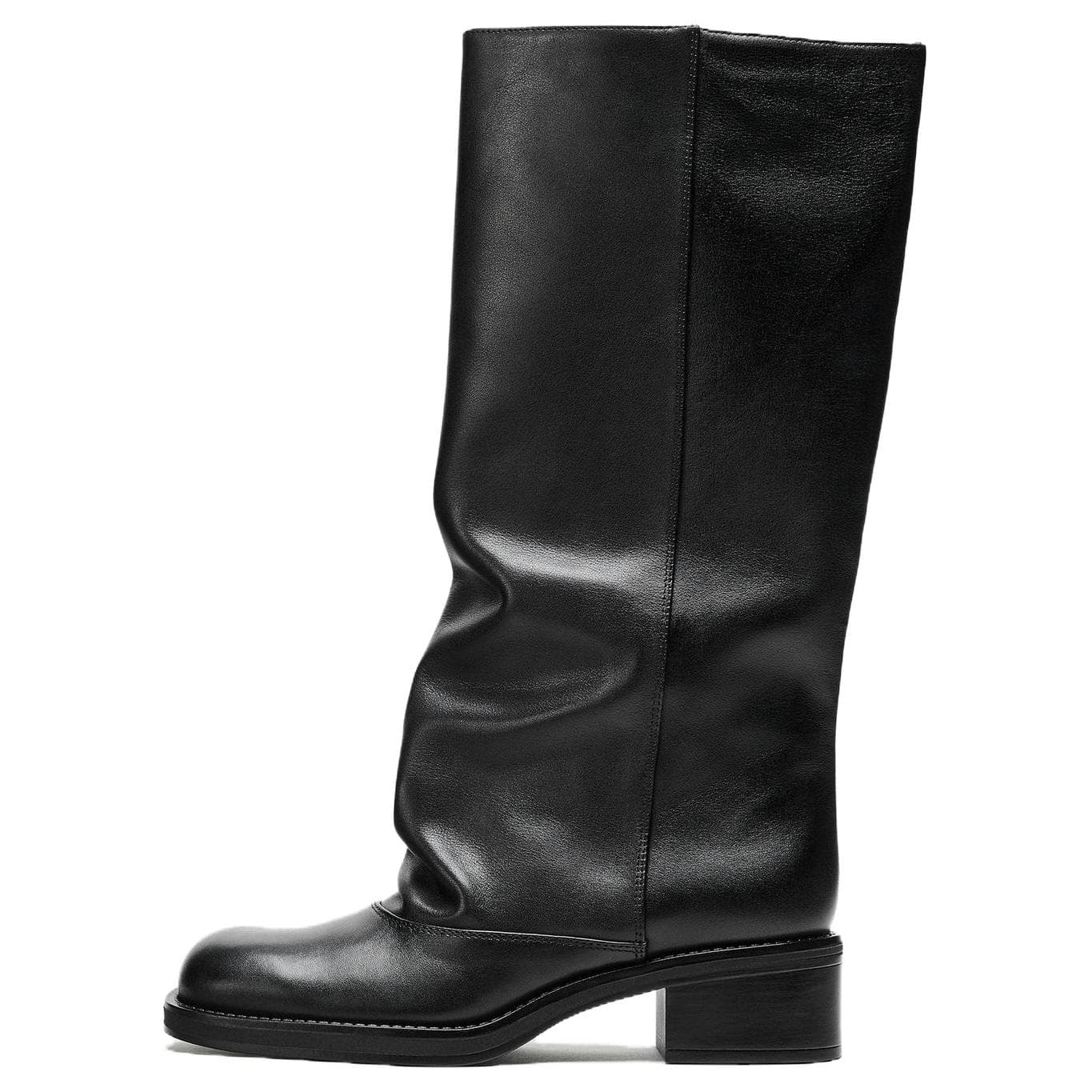 Ботинки zara Колено High Ботинки Черный Женские - изображение 1