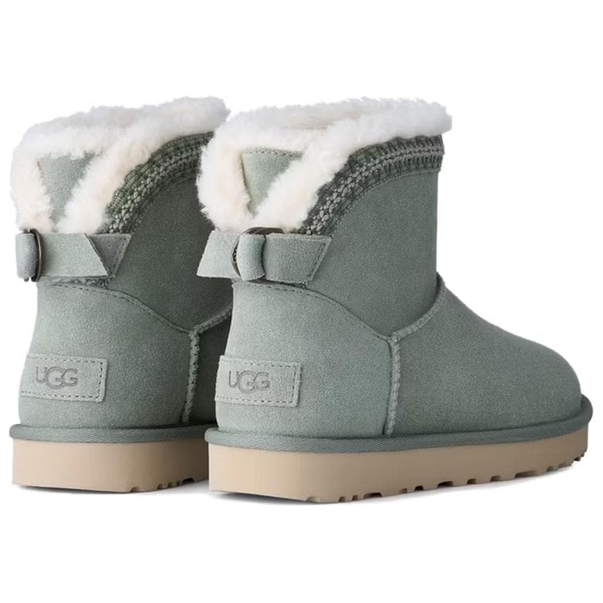 Ботинки зимние ugg Classic Novelty Сноубутсы Four Leaf Clover Зелёный Женские - изображение 2