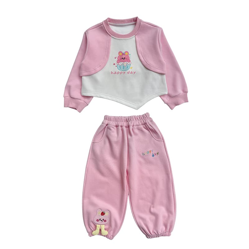 ATONGMU Розовый Kids Повседневные спортивные костюмы Наборы - изображение 1
