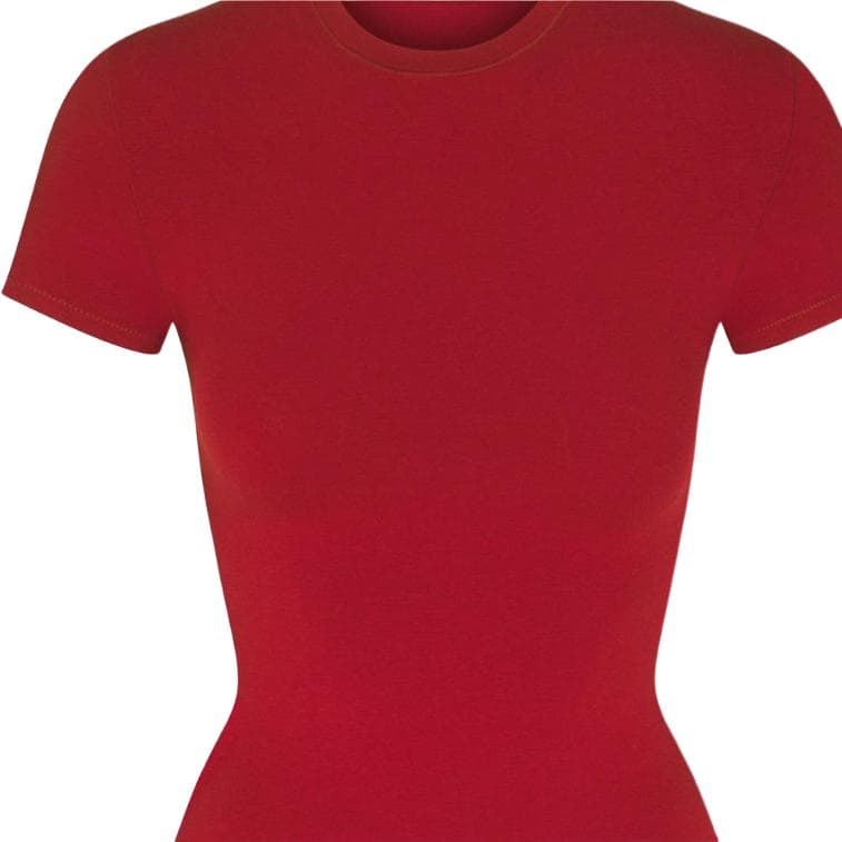 Футболка skims COTTON JERSEY T-SHIRT T BRICK - изображение 3