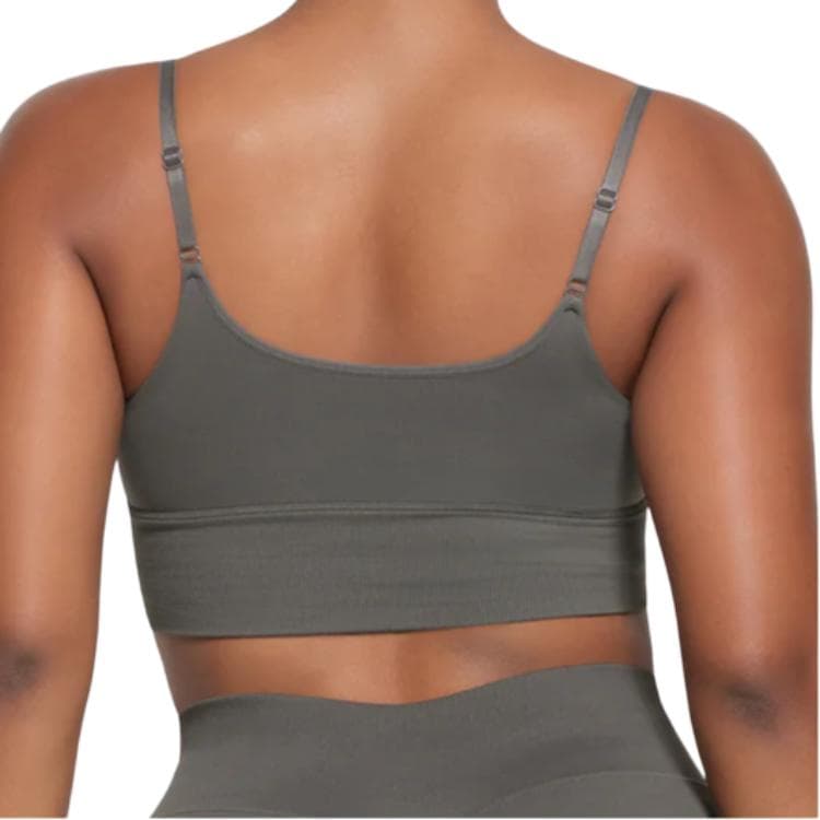 SKIMS CONTOUR NYLON CROPPED CAMI GUNMETAL - изображение 2