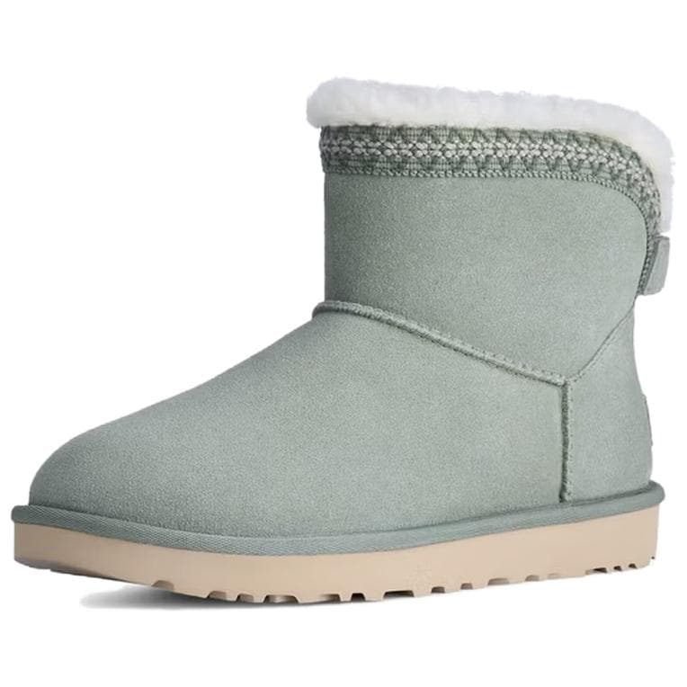 Ботинки зимние ugg Classic Novelty Сноубутсы Four Leaf Clover Зелёный Женские - изображение 1