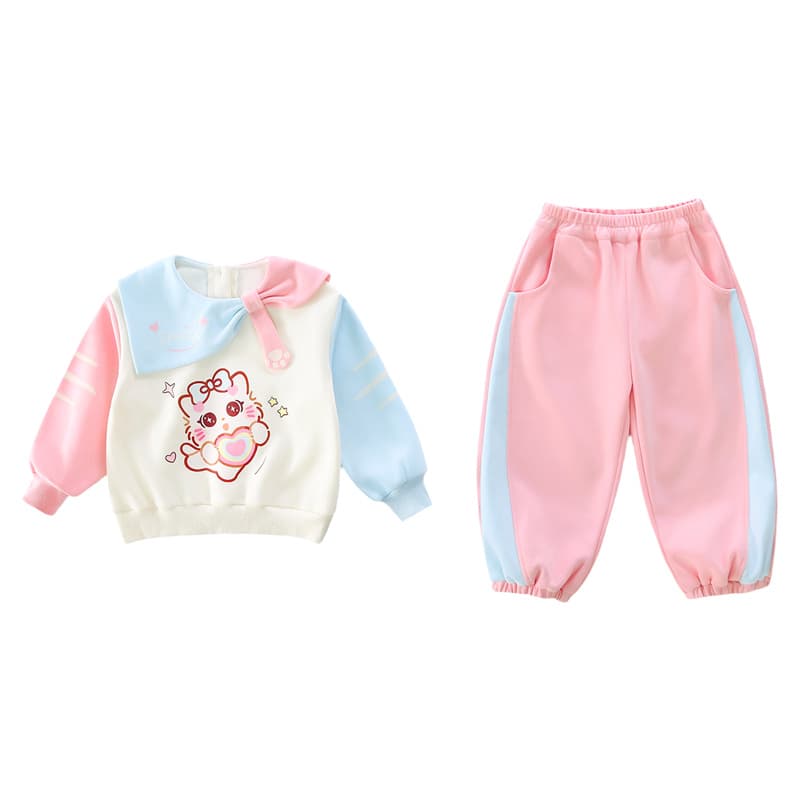 ATONGMU Розовый Kids Повседневные спортивные костюмы Наборы - изображение 1
