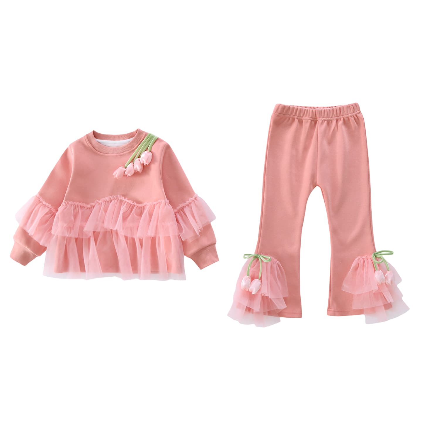 ATONGMU Розовый Kids Повседневные спортивные костюмы Наборы - изображение 1