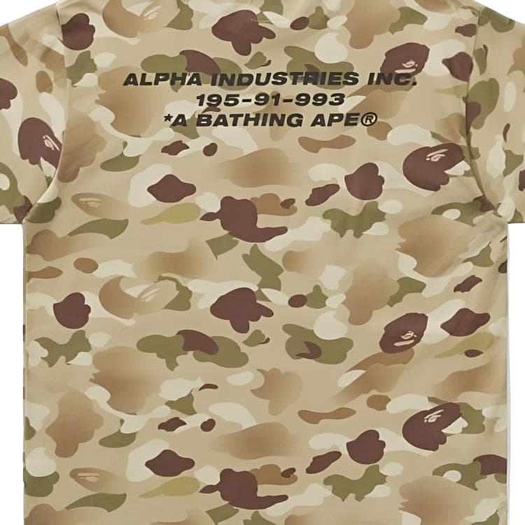 Футболка BAPE x Alpha Industries LogoT - изображение 3