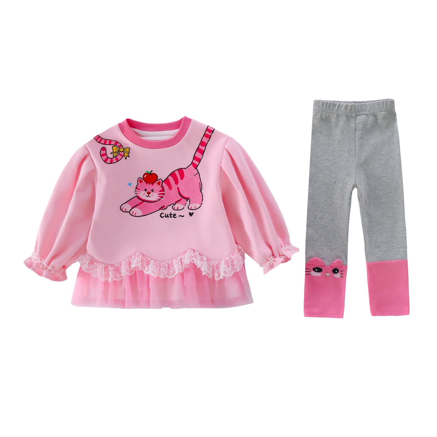 ATONGMU Розовый Kids Повседневные спортивные костюмы Наборы - изображение 1